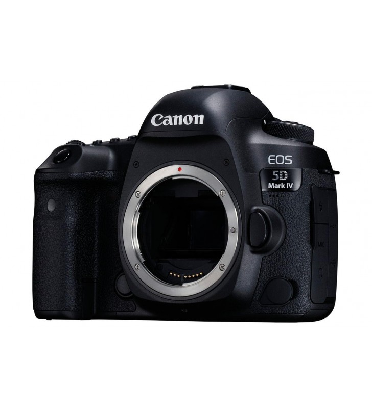 Camera foto CANON EOS-5D IV, body, DSLR, 30Mpx, sensor full frame CMOS (36 x 24 mm),rezolutie 6720 x 4480, JPEG (Exif v.2.3), Raw (CANON CRW, 14-bit), video 4K , LCD 3.2 touchscreen TFT LCD, USB 3.0, GPS, WIFI culoare negru. "1483C025AA"