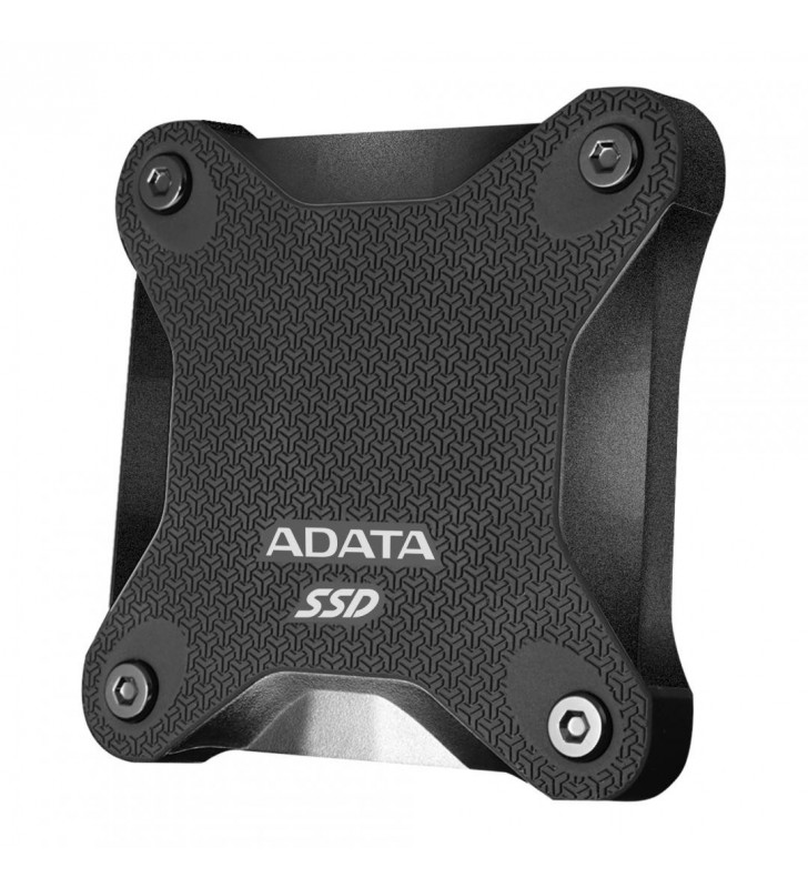 SSD extern ADATA SD600Q, 480 GB, 2.5 inch, USB 3.1, 3D Nand, R/W: 440/430 MB/s, "ASD600Q-480GU31CBK" (include TV 0.15 lei)
