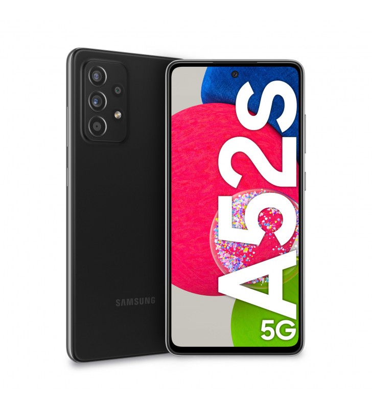 Telefon SAMSUNG Galaxy A52s 5G, 128GB, 6GB RAM, Dual SIM, Awesome Black SMTA52S6BK