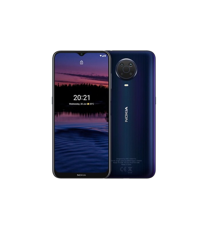 Smartphone Nokia G20 Dual SIM 64/4GB 5050 mAh Blue, "719901147591" (include TV 0.45 lei)