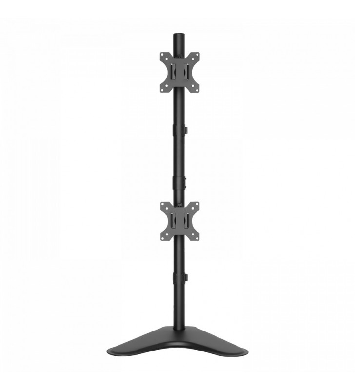 DUAL STACK MONITOR DESK STAND/13-32IN TILT SWIVEL ROTATE