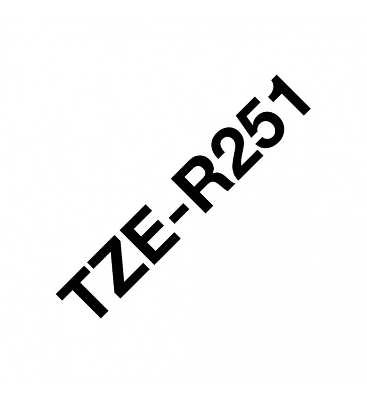 TZE-R251 TAPE 24MM/WHITE ON BLACK