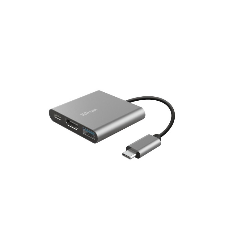 Trust Dalyx 3-in-1 Multiport USB-C Adapt, "TR-23772" (include TV 0.75 lei)