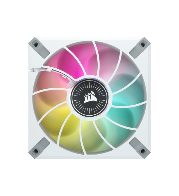 CORSAIR ML120 RGB ELITE WHITE 120mm Magnetic Levitation RGB Fan with AirGuide Single Pack