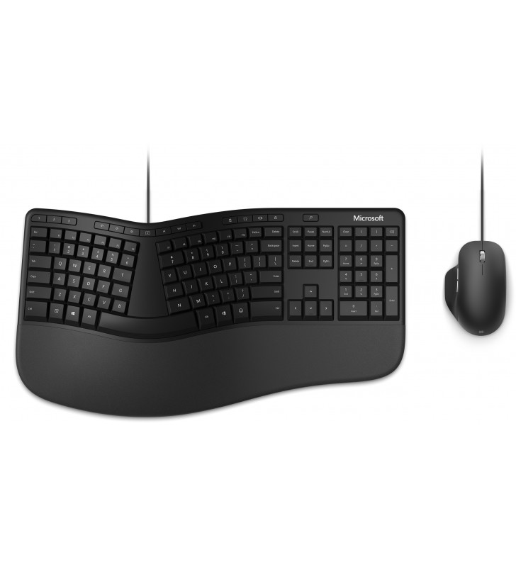 Microsoft Ergonomic Desktop - keyboard and mouse set - German - black