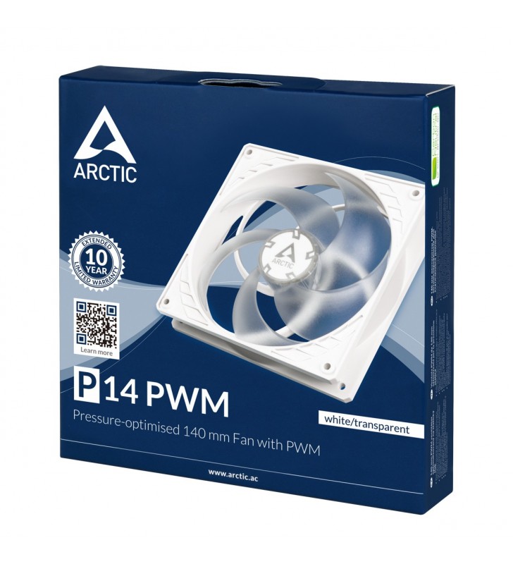 Case Acc Arctic P14 Fan 12cm PWM white transparent