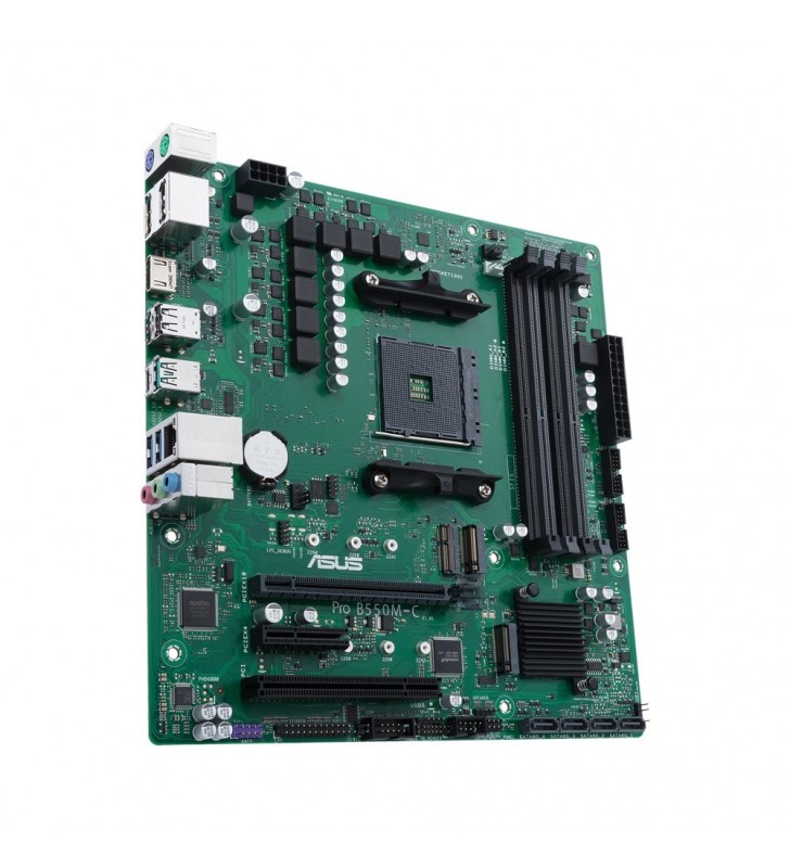 ASUS Pro B550M-C/CSM - motherboard - micro ATX - Socket AM4 - AMD B550