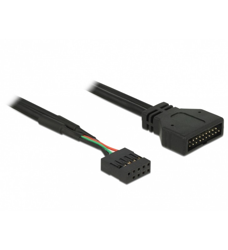 Delock USB internal adapter - 9 pin USB header to 19 pin USB 3.0 header - 45 cm