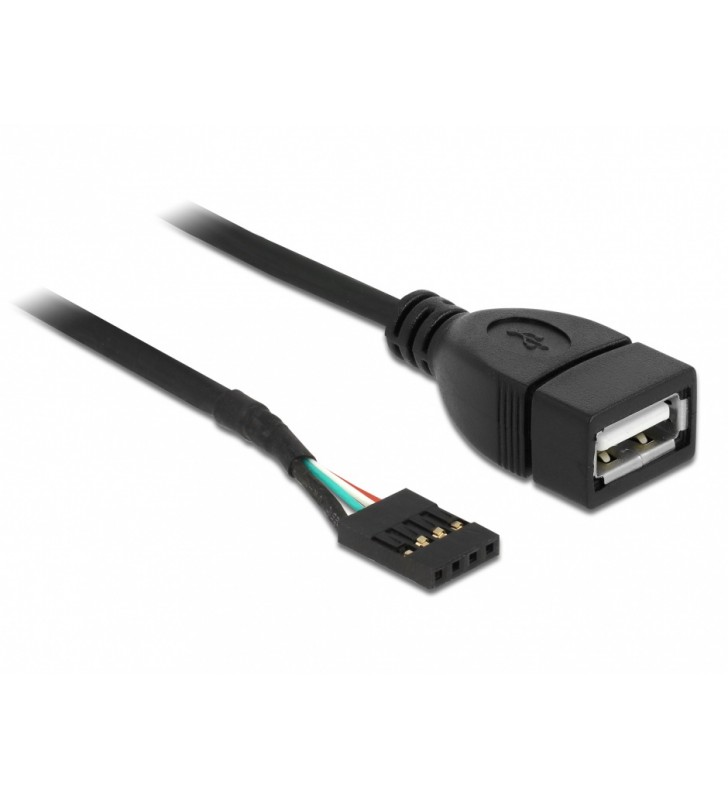 Delock USB internal to external cable - USB to 4 pin USB 2.0 header - 20 cm