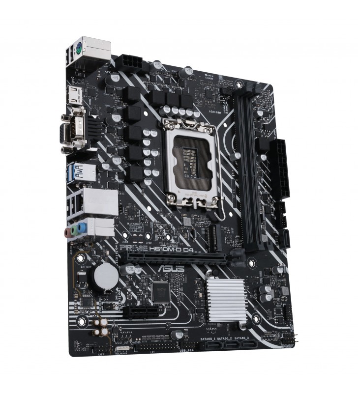 ASUS PRIME H610M-D D4 - motherboard - micro ATX - LGA1700 Socket - H610