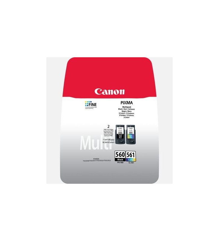 Canon PG-560 / CL-561 Multipack - 2-pack - black, color (cyan, magenta, yellow) - original - ink cartridge