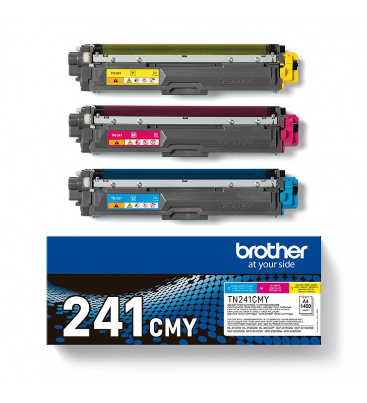 Brother TN241CMY - 3-pack - yellow, cyan, magenta - original - toner cartridge