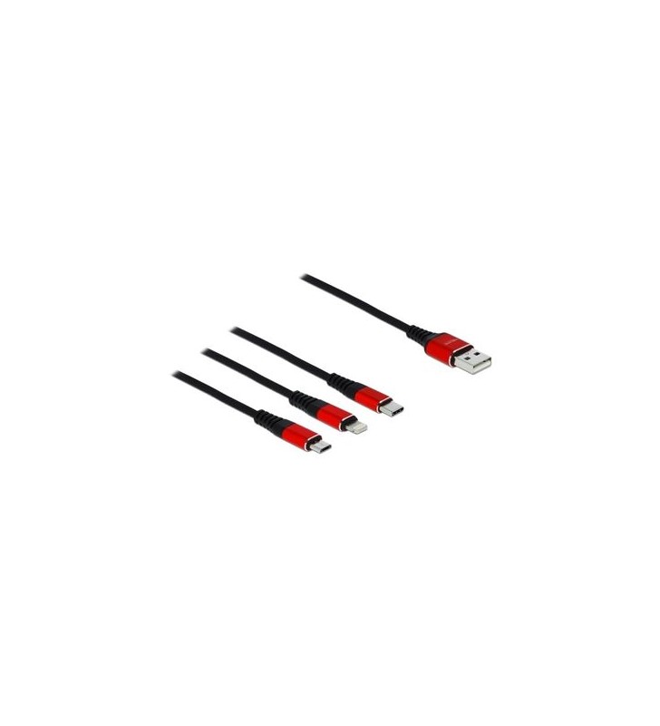 Delock 3 in 1 charge-only cable - 30 cm