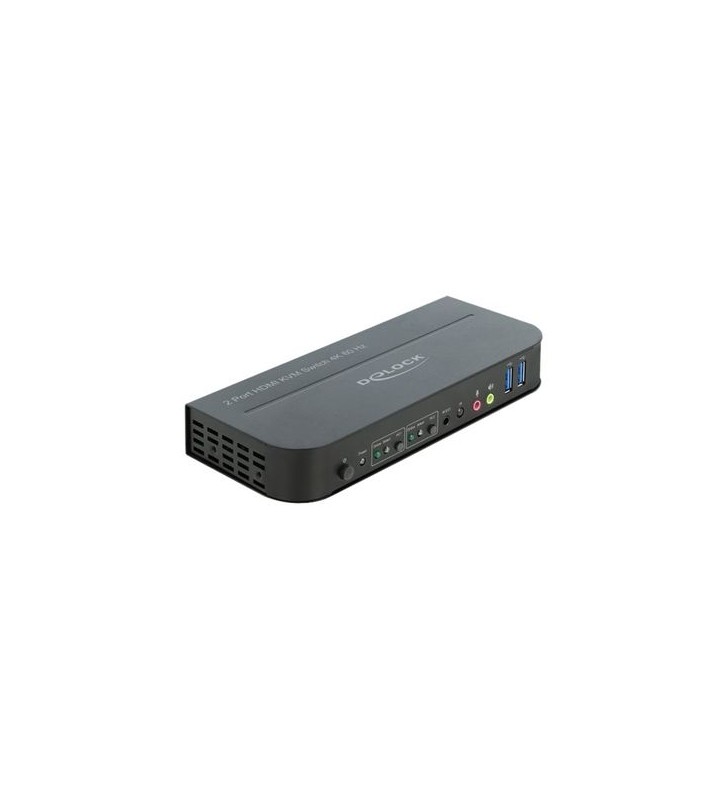 Delock HDMI KVM Switch 4K 60 Hz with USB 3.0 and Audio - KVM / audio / USB switch - 2 ports
