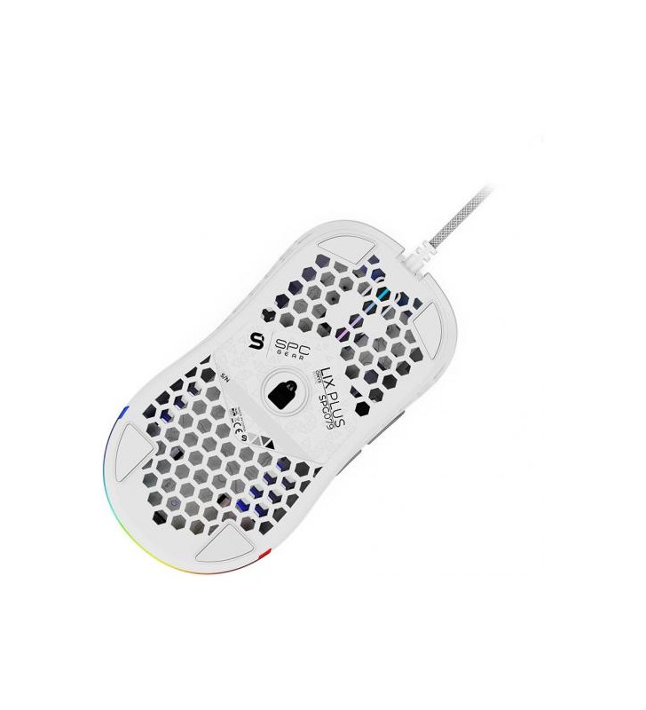 SPC Gear LIX Plus - mouse - USB - onyx/white