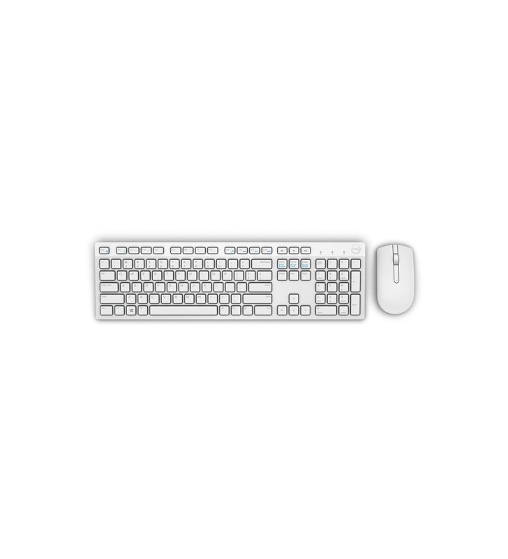 Dell KM636 - keyboard and mouse set - QWERTY - UK - white