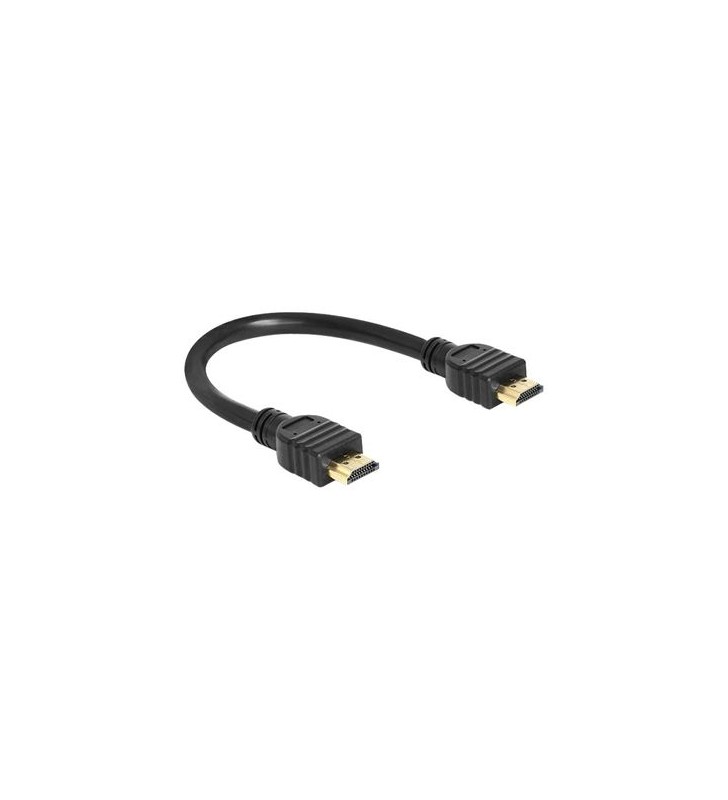 DeLOCK High Speed HDMI with Ethernet - HDMI with Ethernet cable - 25 cm