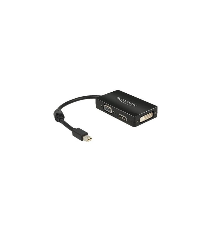 Delock video cable adapter - DisplayPort VGA / HDMI / DVI - 0.16 m