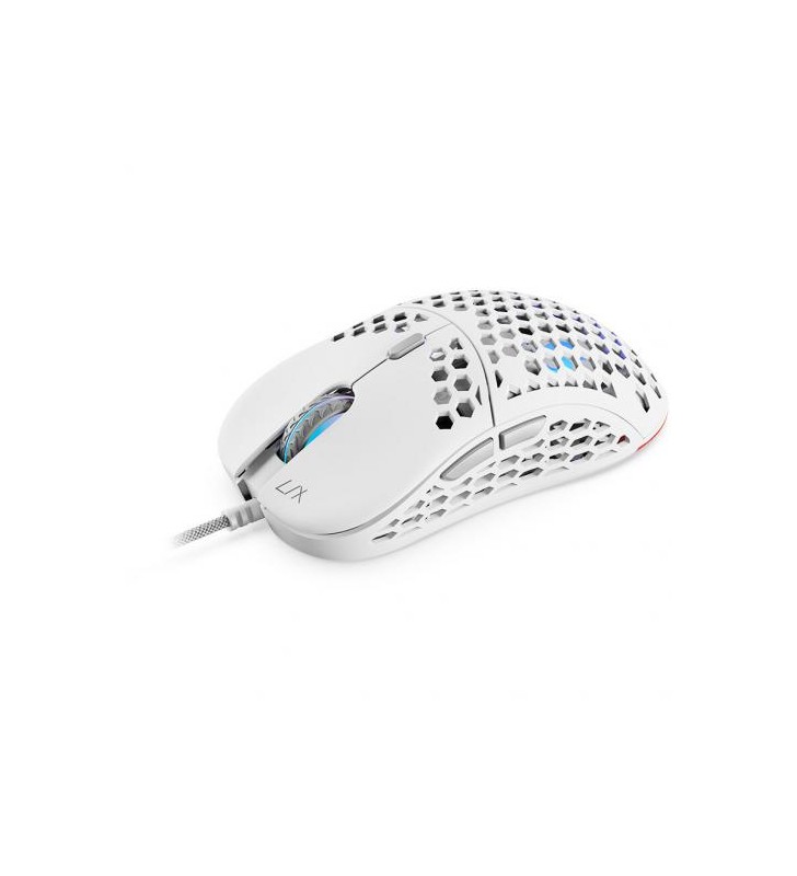 SPC Gear LIX - mouse - USB - onyx/white