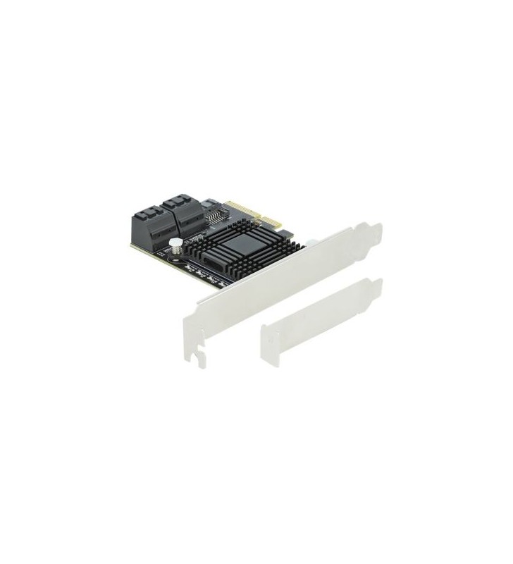 Delock 5 port SATA PCI Express x4 Card - Low Profile Form Factor - storage controller - SATA 6Gb/s - PCIe 3.0 x4